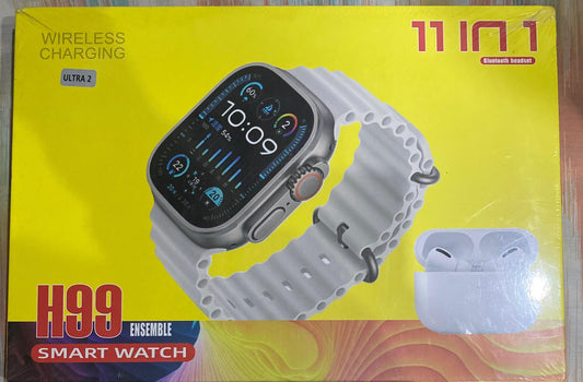 H99 Ultra Max Smart Watch 11-in-1 Combo Set (Ultra 2)